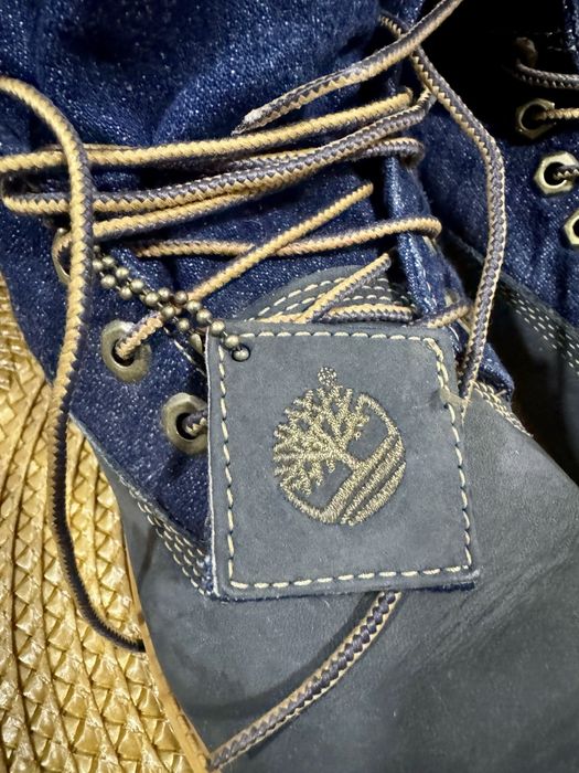Ghete Timberland Roll-Top Originale – Piele Nubuc & Denim – 38 Unisex