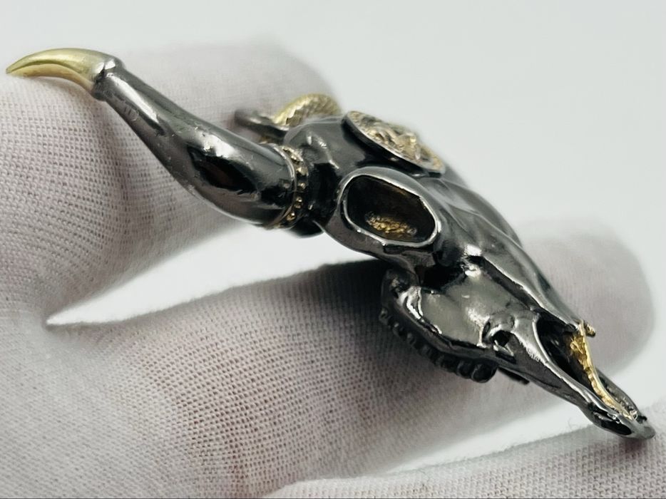 Сребърна висулка с позлата