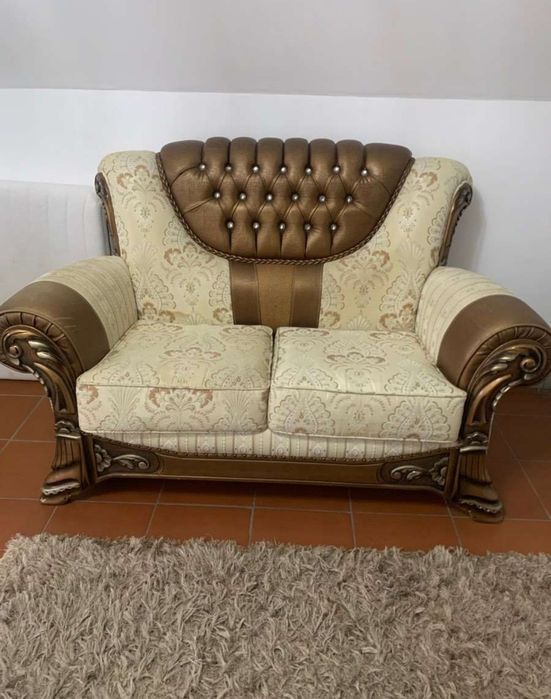 Canapele Baroc Set 3 2 1 + masa Lemn Masiv