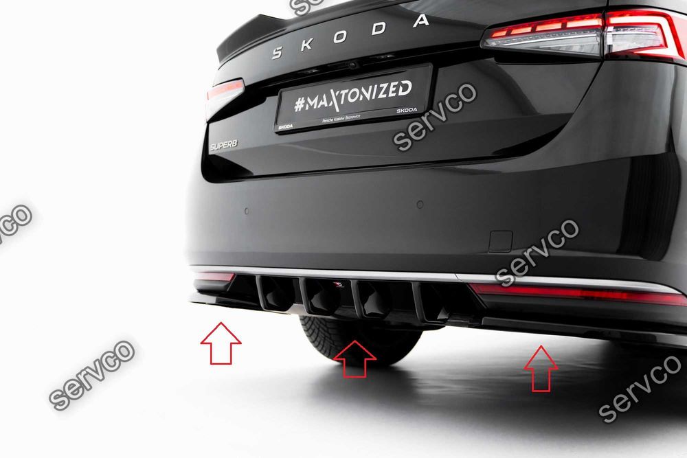 Pachet Exterior Prelungiri Body kit tuning Skoda Superb Sedan Mk4 2024- v3 - Maxton Design