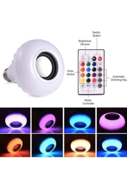 Лампочка с bluetooth динамиком