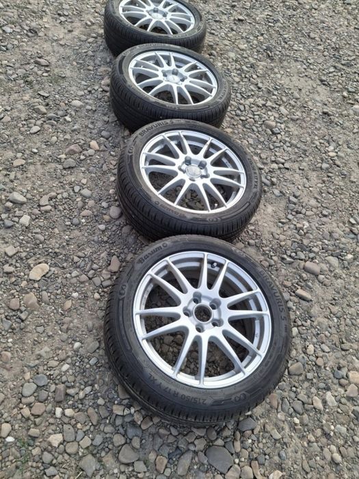 Set jante aliaj R17  5×108+ anvelope Barum
