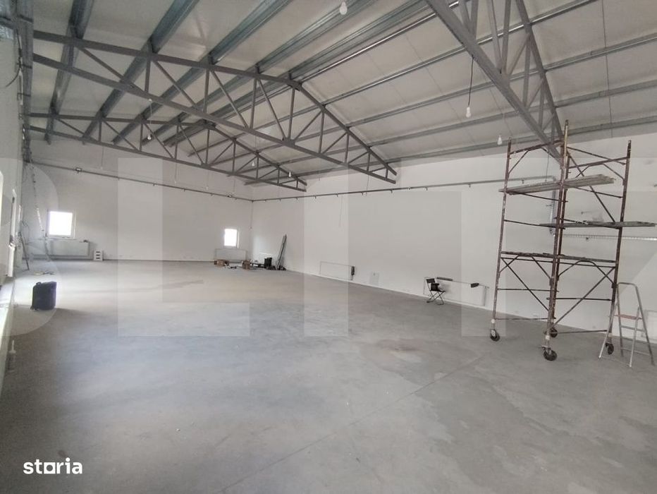Hala industriala noua, 300 mp utili +  curte betonata – Catamarasti
