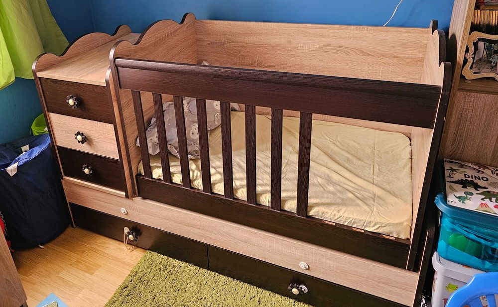 Трансформираща се кашара 3 в 1 + 2 матрака