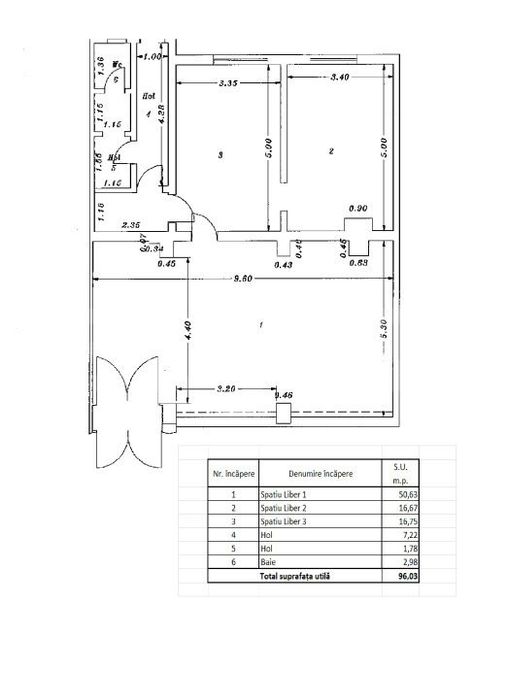 Spatiu comercial, 96 mp, zona Exterior Sud