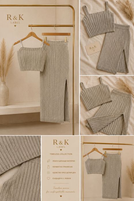 Дамски рипсен комплект