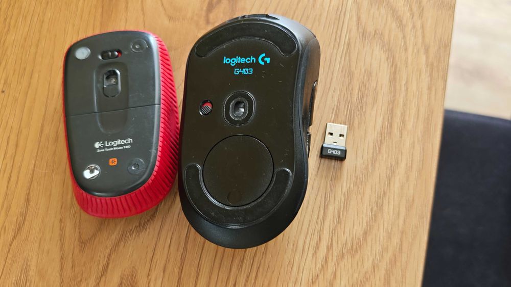 Мишка Logitech G403 Prodigy и Logitech T400