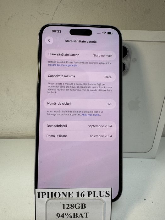 iPhone 16 Plus 128GB White