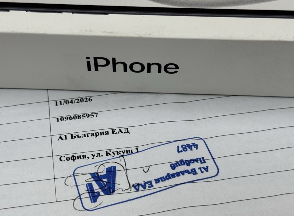ЗАПЕЧАТАН 128GB iPhone 15 А1 Гаранция 2028г. Black / Черен