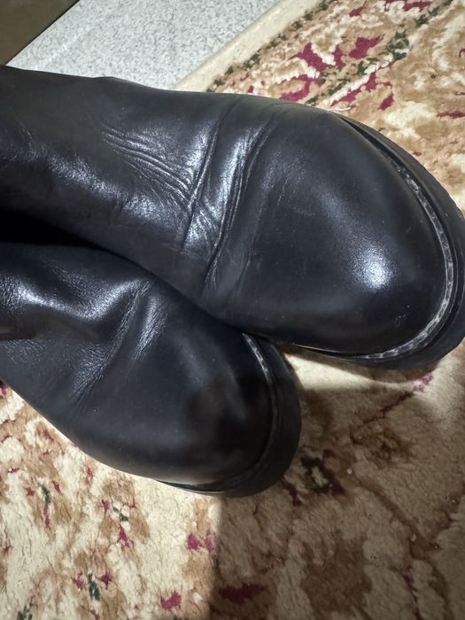 Сапоги кожаные осень весна