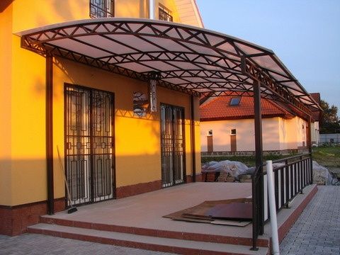 Навесы для дома, любой дизайн и конфигурация