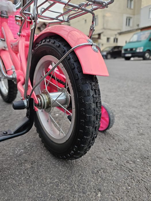 Bicicletă copii GIZMOO 12 inch cu roți ajutătoare – Stare ca Nouă!