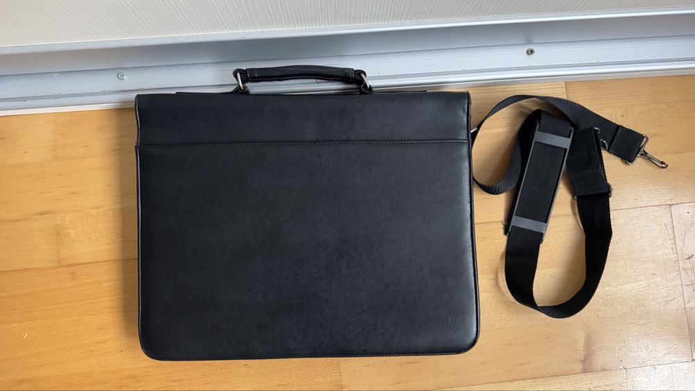 Servieta piele naturala 100% autentica geanta laptop acte birou office