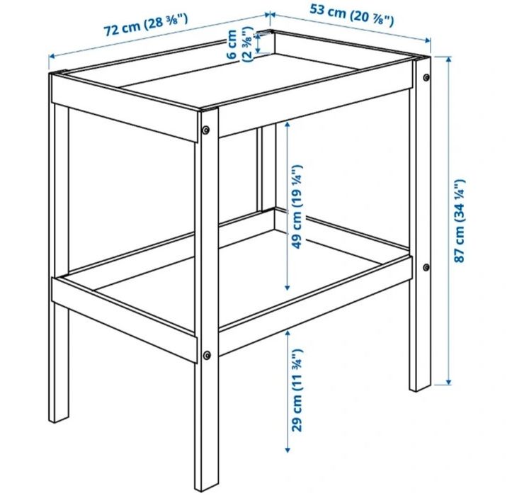 Masă de înfășat IKEA