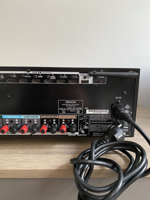 DENON AVR-X2100W- 7X125W- 4K USB WiFi Bluetooth hdmi усилвател ресивър
