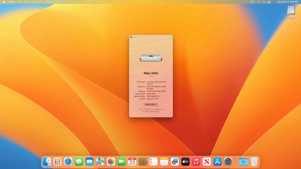 Mac Mini A1347 16GB RAM 240GB SSD i5 комплект Magic Mouse и клавиатура