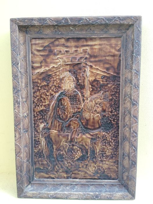 Медна картина изобразяваща хан Аспарух