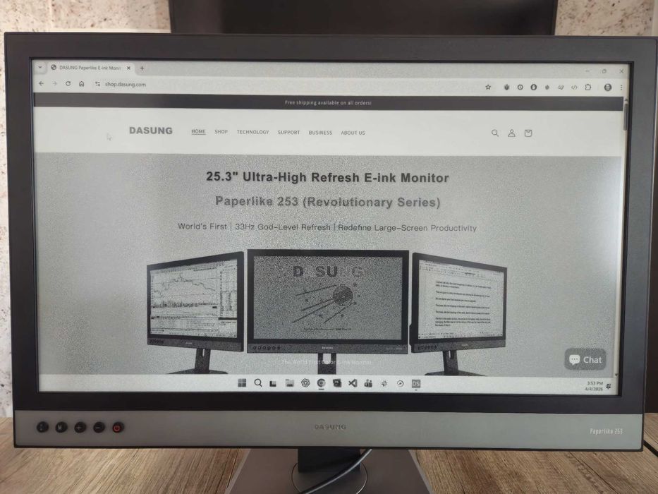 DASUNG Paperlike 253 B&W (Revolutionary 33Hz) EINK