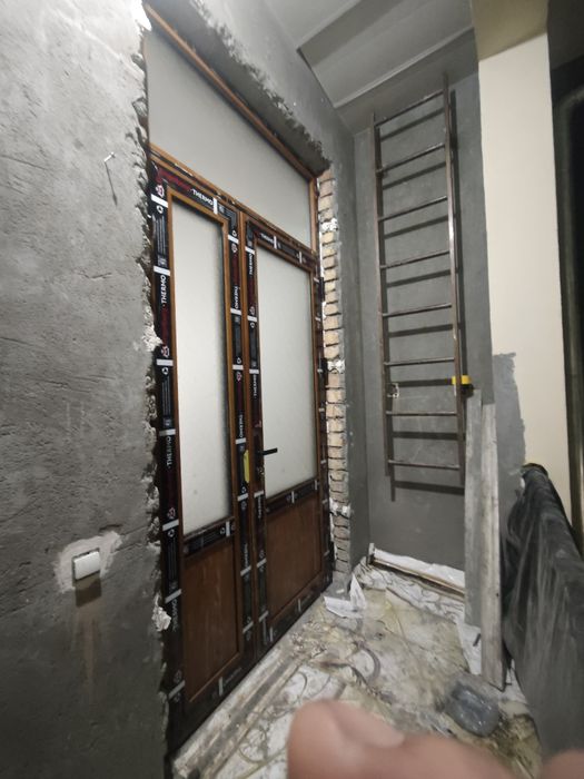 Термо дверь витражные окна