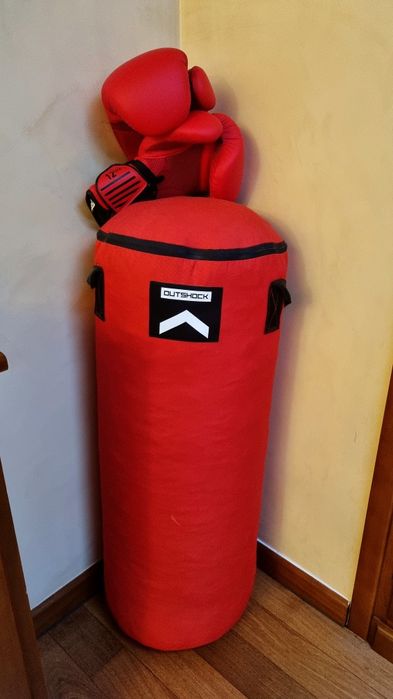 Sac de box 15kg + mănuși de box