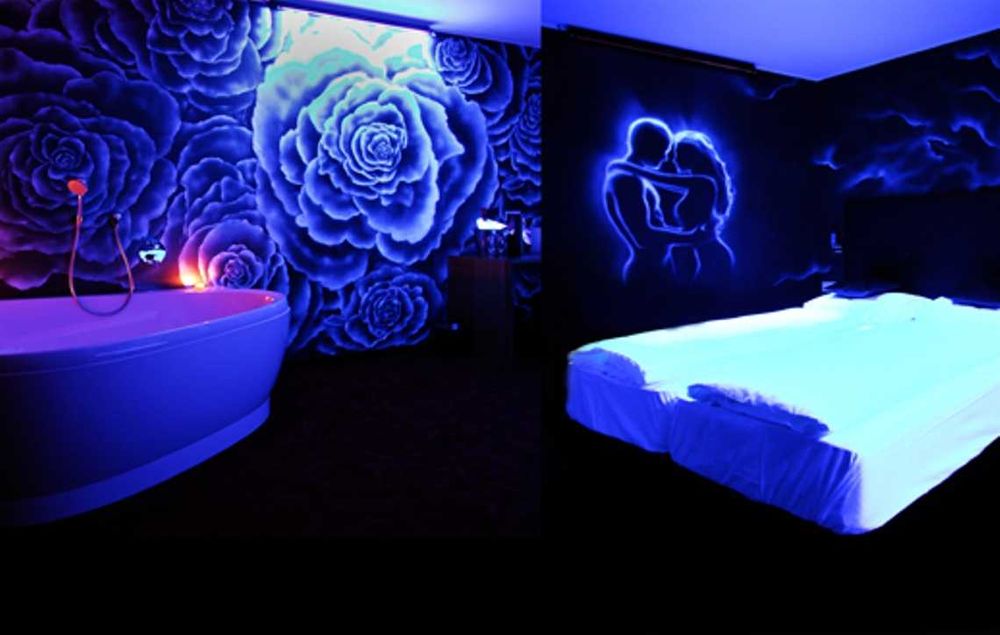 световой дизайн интерьеров и шоу фосфорными красками Спектр