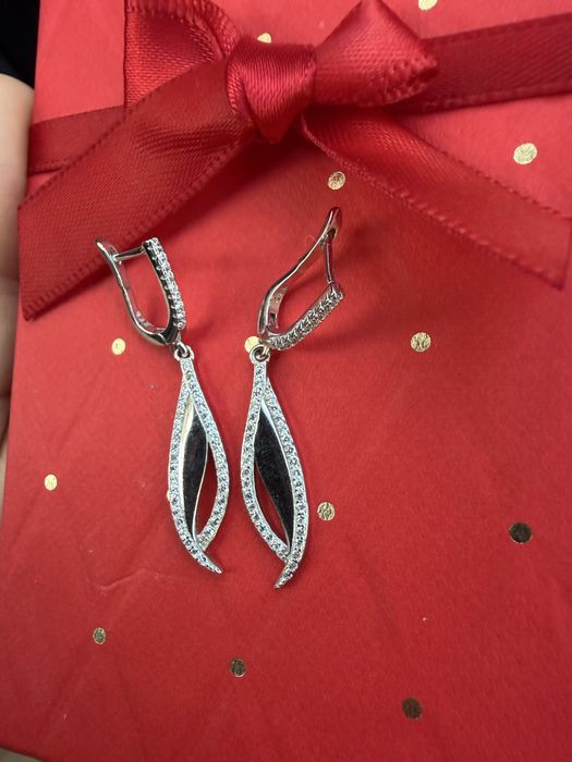 Дамски сребърни обеци