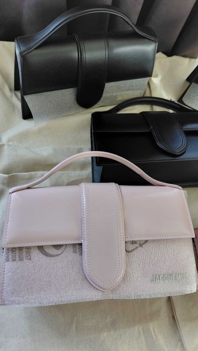 Оригинална кожена чанта Jacquemus Le Grand Bambino Pink