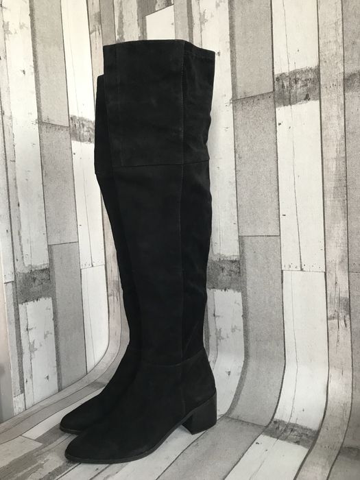 Дамски велурени ботиши чизми H&M