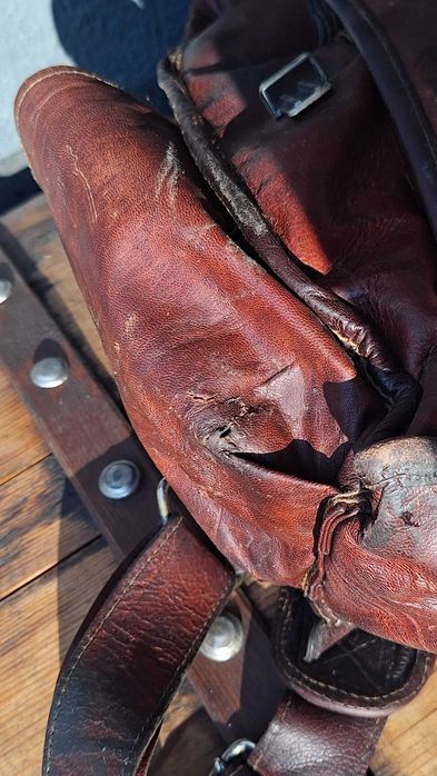 Раница от естествена кожа