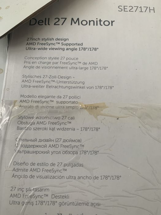 Monitor dell 27” in cutie