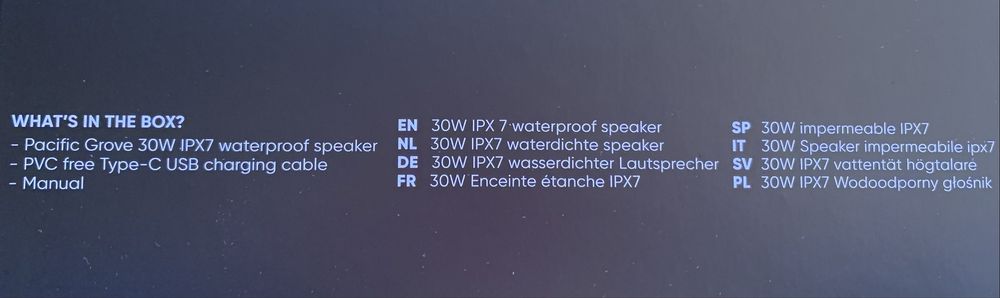 Bluetooth колонка Urban Vitamins Pacific Groove IPX7