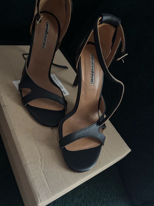 Sandale piele, negre, Mihaela Glavan, 38