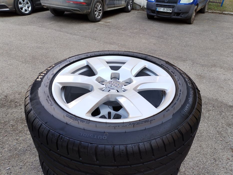 Jante Aluminiu Audi A6 C7 5x112 R17 +Anvelope Noi de Vară 225 55 R17