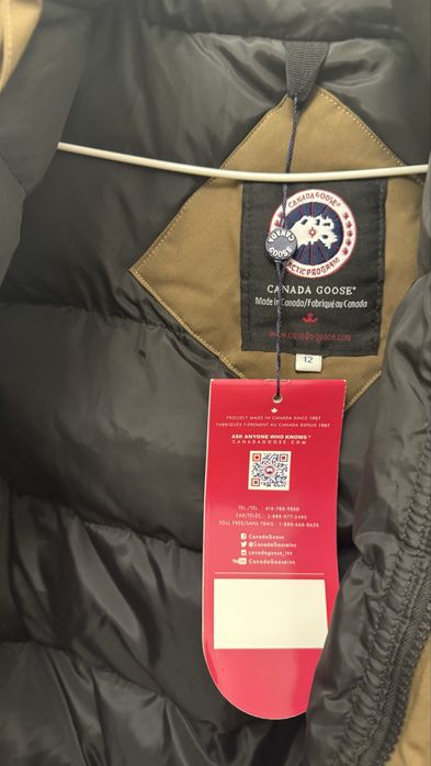 Пуховик canada goose
