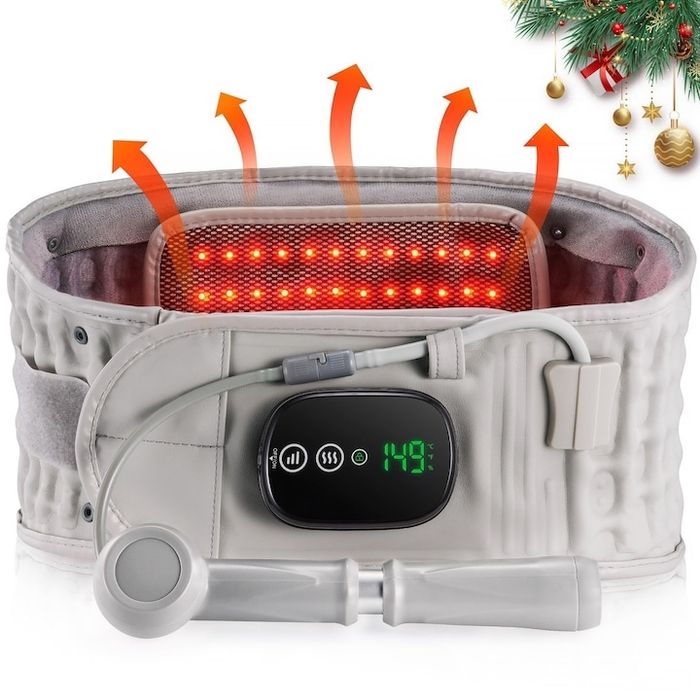 Лумбален колан с масаж и нагряване за болки в кръста, дискова херния