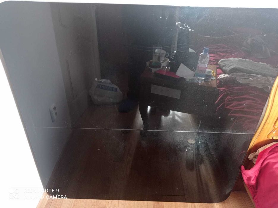 Стол раздвижной черный полированный