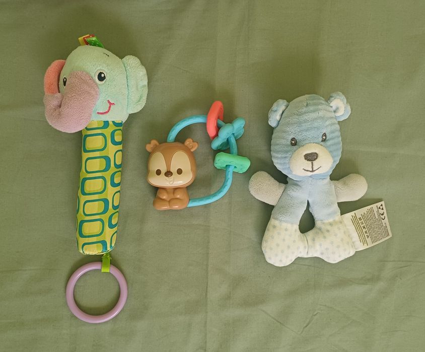 Лот Tiny love и други бебешки играчки, мека книжка  0+