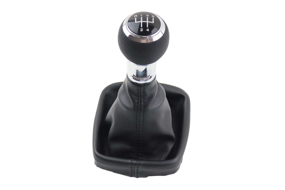 Кожена Топка за скоростен лост с Маншон за Ауди Audi A3 S3 8P 5/6ск.