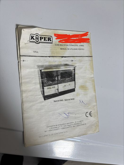 Soba tip centrala Koper Antigona Special 90 GE, impreuna cu boiler