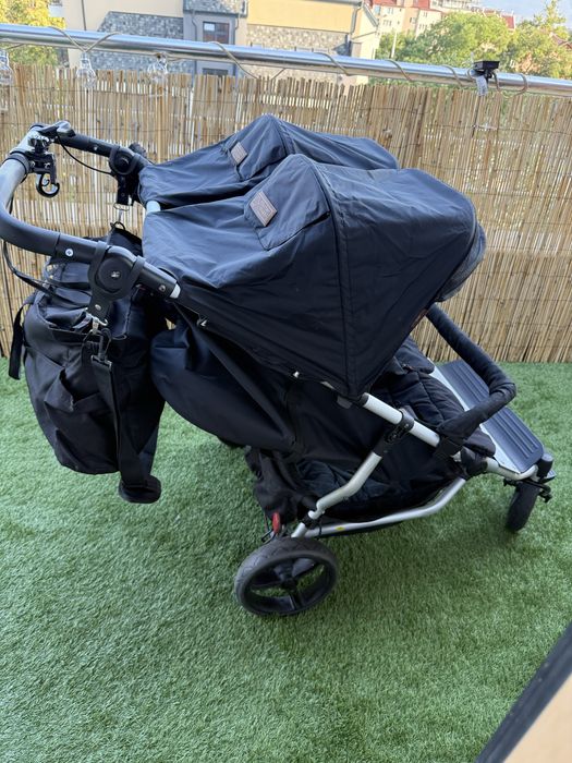 Количка за близнаци Mountain Buggy Duet v3 black , Маунтайн Бъги дует