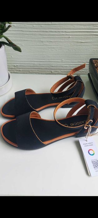 Нови сандали Lasocki естествена кожа, 37/38