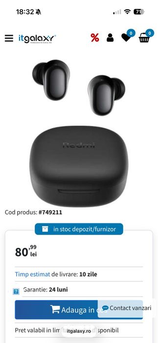 Xiaomi redmi buds 6 play black
