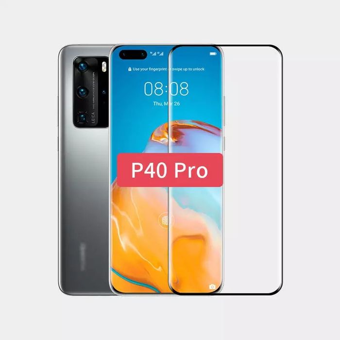 3D ЦЯЛО ЛЕПИЛО Стъклен протектор Huawei Mate 40 Pro / P40 30 Pro Pro+