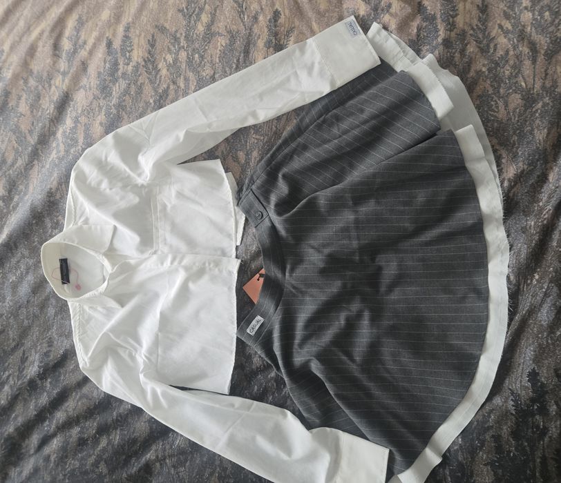 Чисто нов сет от къса риза и къса поличка