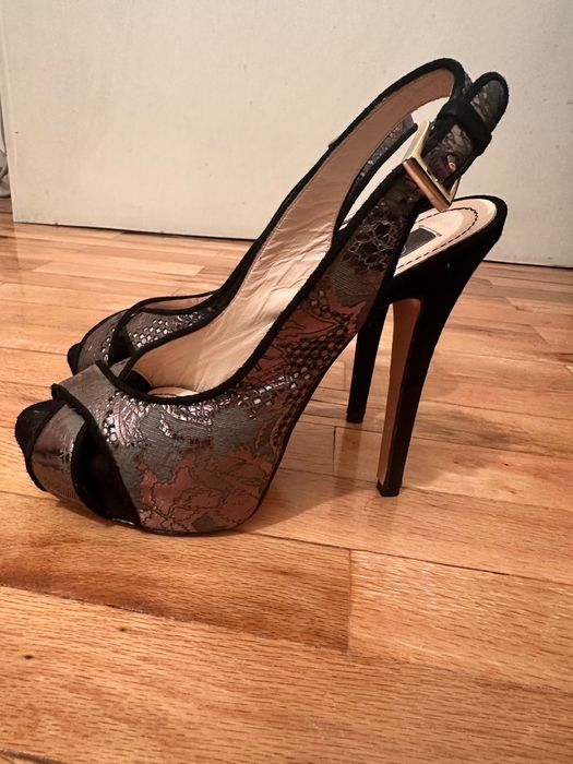 Официални обувки с платформа естествена кожа