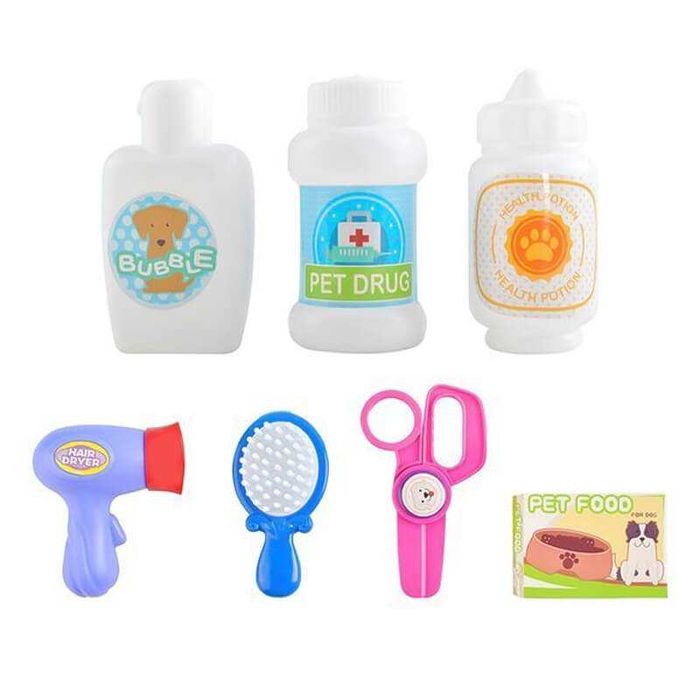 Игрален комплект грижа за домашни любимци с куче, в раница, 24 части