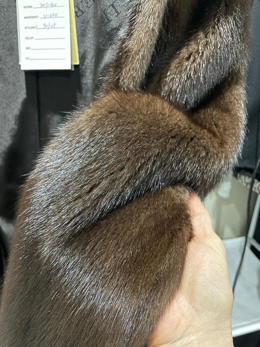 Шуба из цельной норки