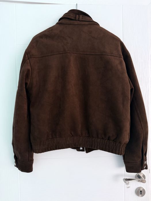 Яке Бершка, велур, кафяв шоколад, рр С