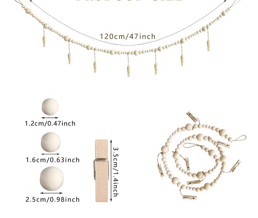 Гирлянда с прищепками