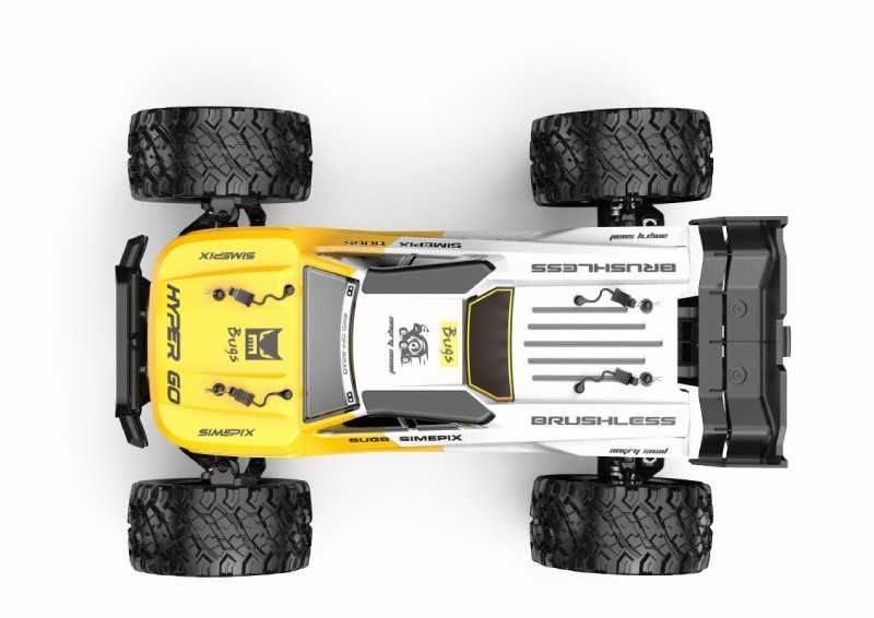 Плажно тръги MJX Hyper Go Brushless 75+ км.ч. 1:14 жълт и черен цвят